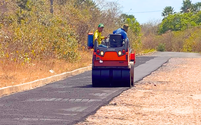Obra de pavimentação entre Pacujá e Bom Gosto entra em nova etapa