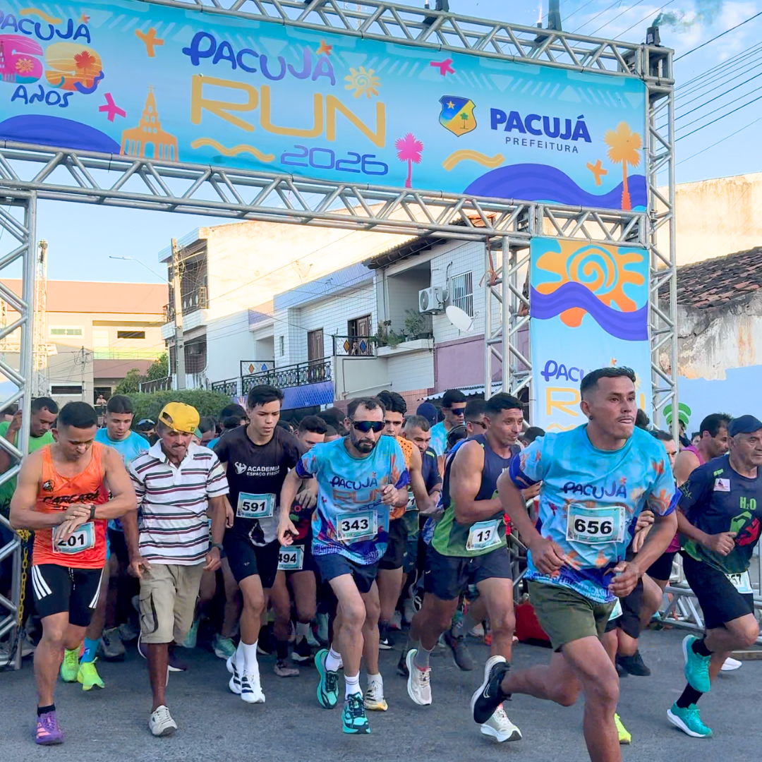 Pacujá Run 2026 reúne participantes em celebração ao esporte e aos 69 anos do município